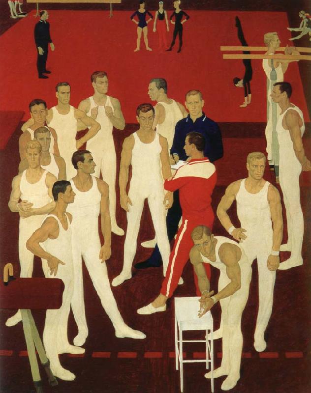 unknow artist Soviet gymnast France oil painting art